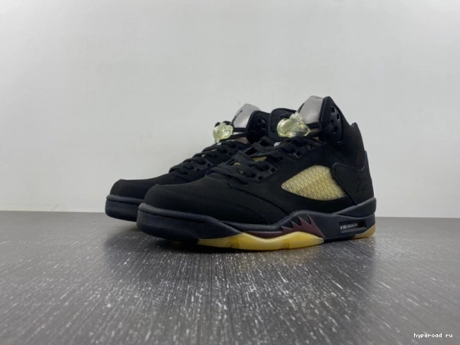 x A Maniere Ma FD1330-001 Air 5 Black Jordan 0805